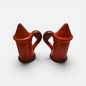 Vintage Metlox Vernon Poppytrail Red Rooster Salt & Pepper Shakers